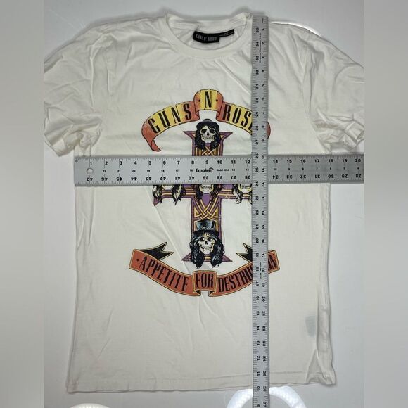 Guns N Roses Appetite For Destruction Women Small White Short Sleeve Music - Picture 5 of 5